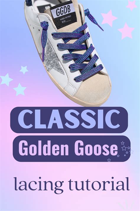 golden goose lace tying.